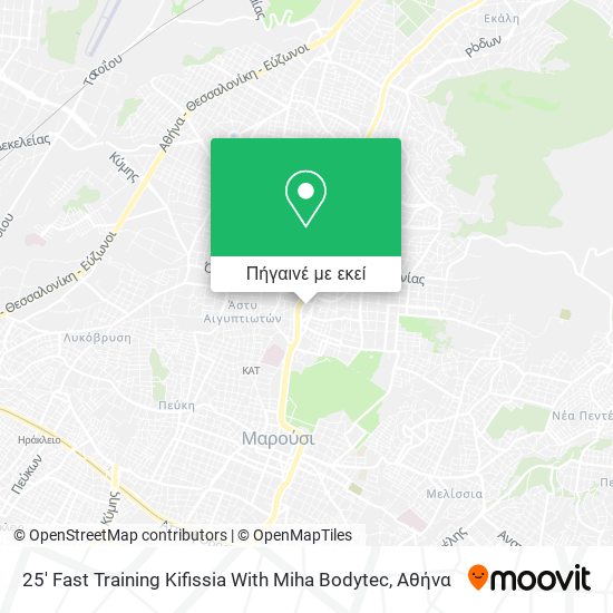 25' Fast Training Kifissia With Miha Bodytec χάρτης