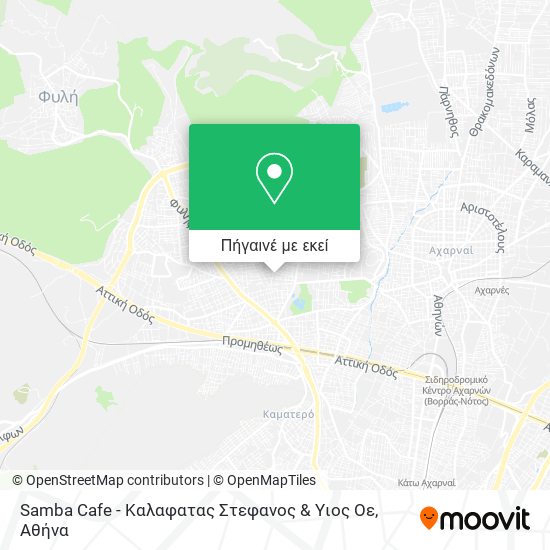 Samba Cafe - Καλαφατας Στεφανος & Υιος Οε χάρτης