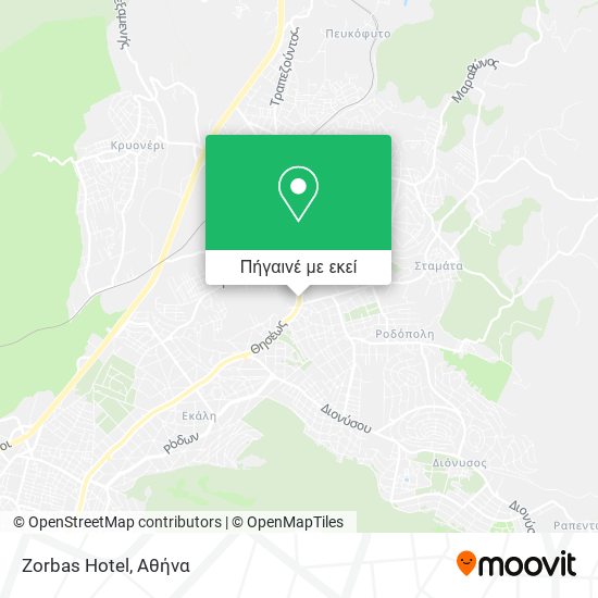 Zorbas Hotel χάρτης