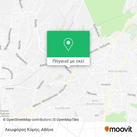 Λεωφόρος Κύμης χάρτης