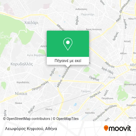 Λεωφόρος Κηφισού χάρτης