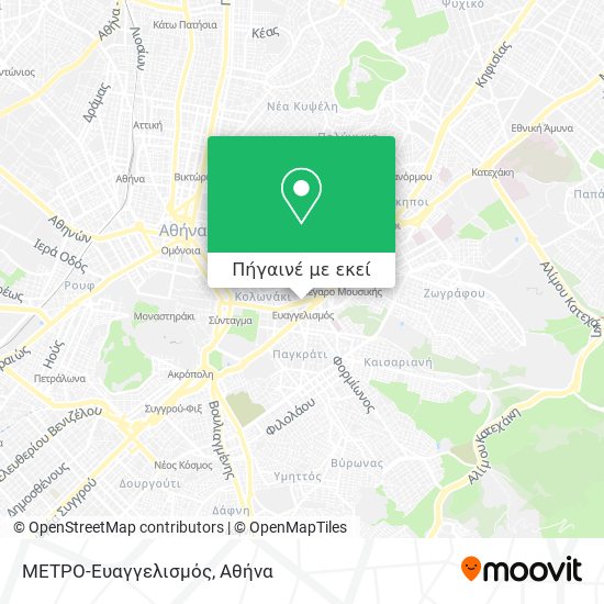 ΜΕΤΡΟ-Ευαγγελισμός χάρτης