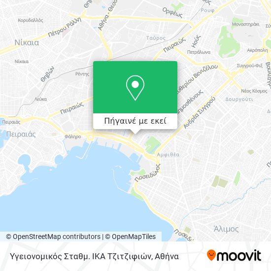 Υγειονομικός Σταθμ. ΙΚΑ Τζιτζιφιών χάρτης