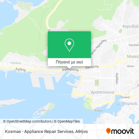 Kosmas - Appliance Repair Services χάρτης