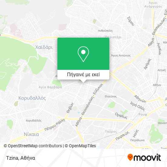 Tzina χάρτης