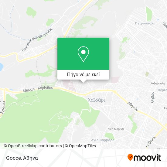 Gocce χάρτης