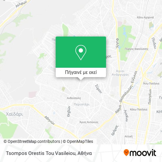 Tsompos Orestis Tou Vasileiou χάρτης