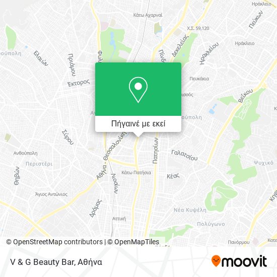 V & G Beauty Bar χάρτης