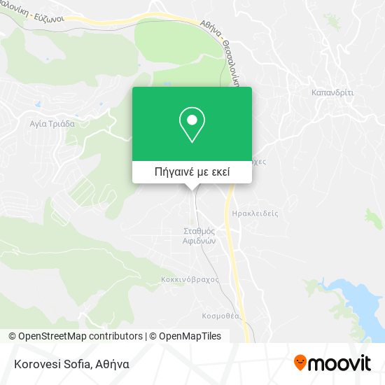 Korovesi Sofia χάρτης
