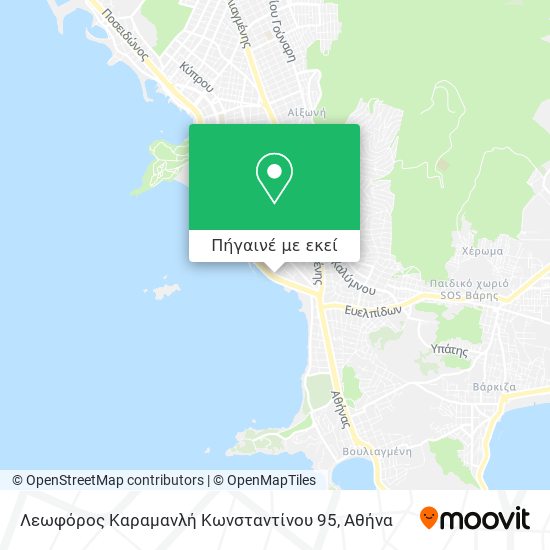 Λεωφόρος Καραμανλή Κωνσταντίνου 95 χάρτης