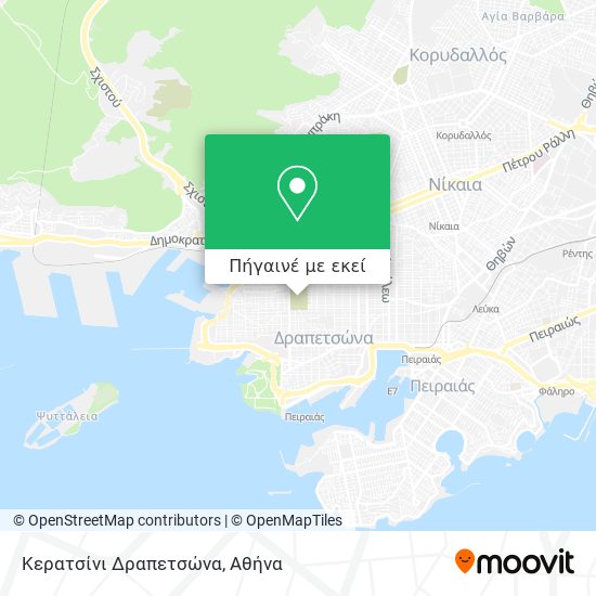 Κερατσίνι Δραπετσώνα χάρτης