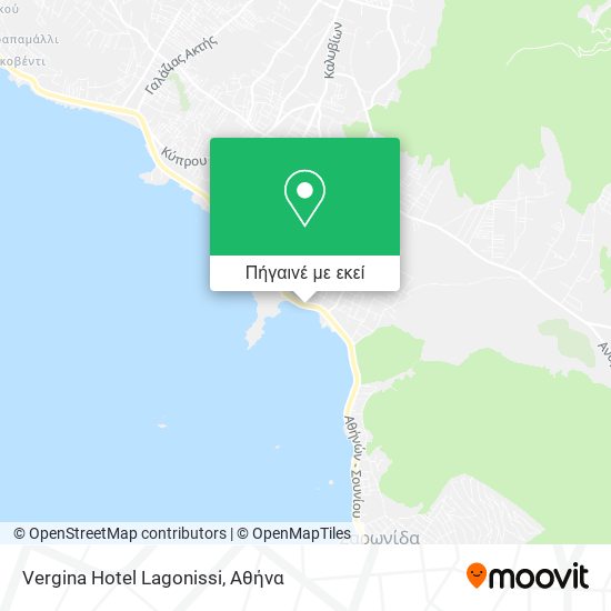 Vergina Hotel Lagonissi χάρτης