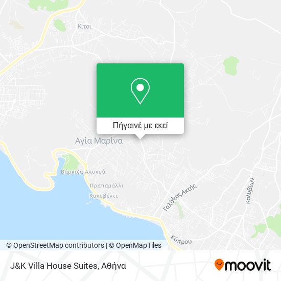 J&K Villa House Suites χάρτης
