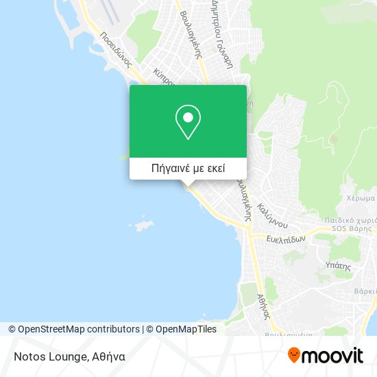 Notos Lounge χάρτης