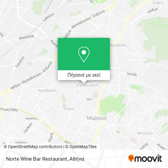 Norte Wine Bar Restaurant χάρτης