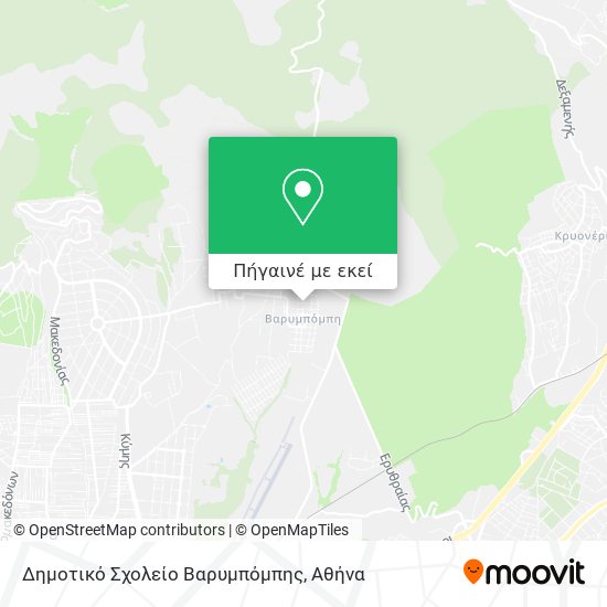 Δημοτικό Σχολείο Βαρυμπόμπης χάρτης