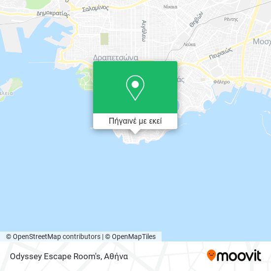 Odyssey Escape Room's χάρτης