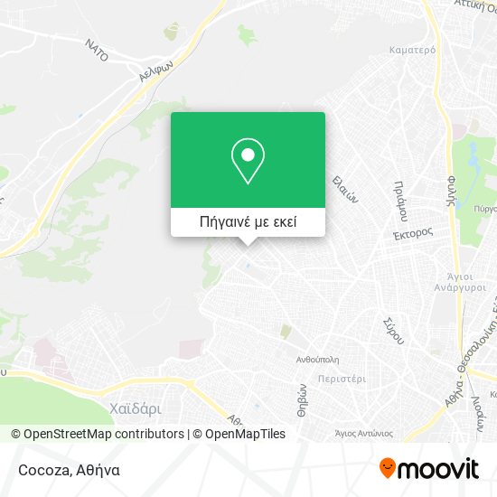 Cocoza χάρτης