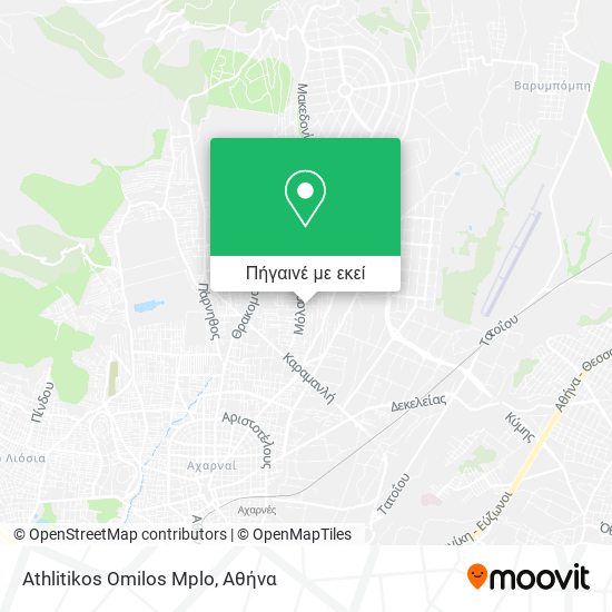 Athlitikos Omilos Mplo χάρτης