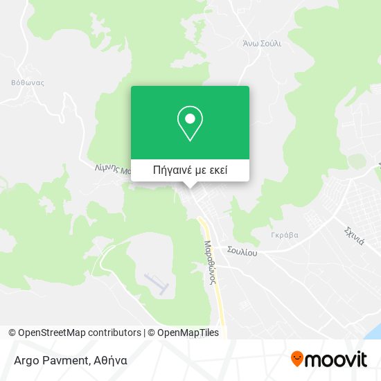 Argo Pavment χάρτης