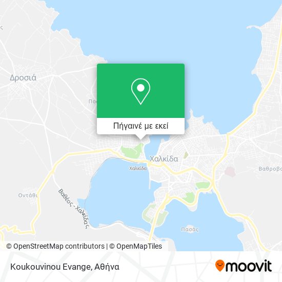 Koukouvinou Evange χάρτης
