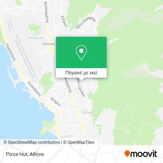 Pizza Hut χάρτης
