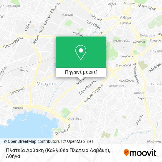 Πλατεία Δαβάκη (Καλλιθέα Πλατεια Δαβάκη) χάρτης