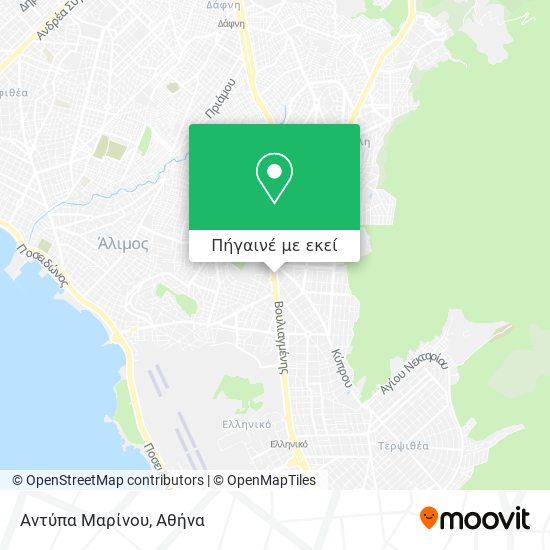 Αντύπα Μαρίνου χάρτης
