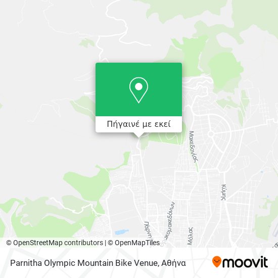 Parnitha Olympic Mountain Bike Venue χάρτης