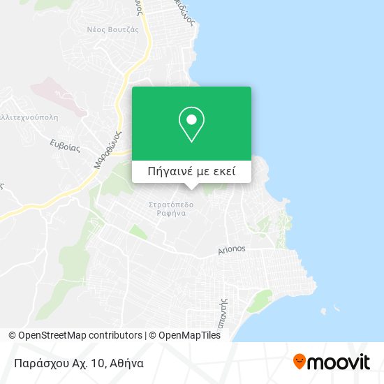 Παράσχου Αχ. 10 χάρτης