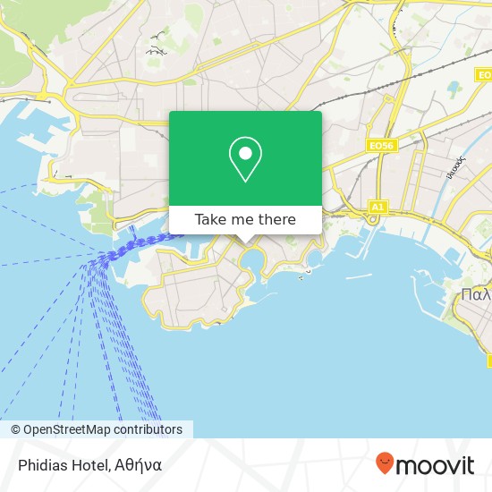 Phidias Hotel χάρτης