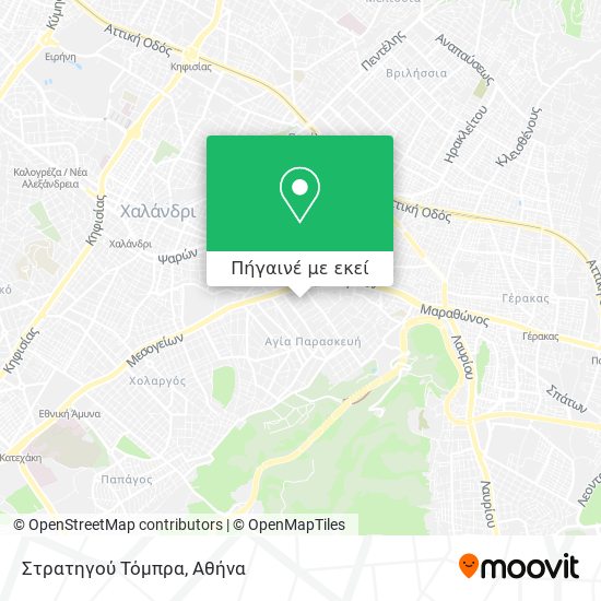 Στρατηγού Τόμπρα χάρτης