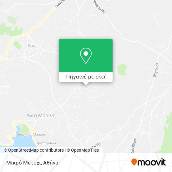 Μικρό Μετόχι χάρτης