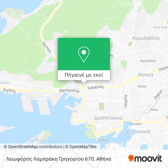 Λεωφόρος Λαμπράκη Γρηγορίου 670 χάρτης