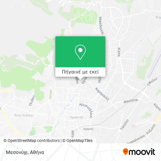 Μεσονύχι χάρτης
