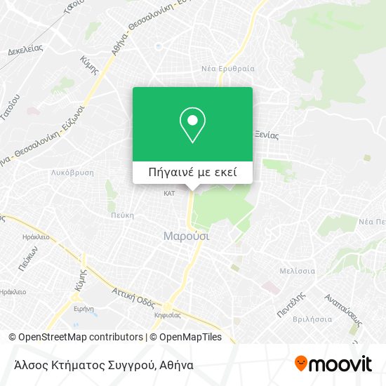 Άλσος Κτήματος Συγγρού χάρτης