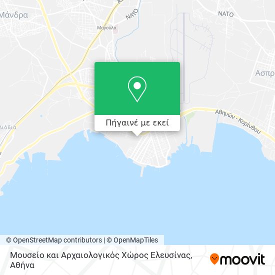 Μουσείο και Αρχαιολογικός Χώρος Ελευσίνας χάρτης