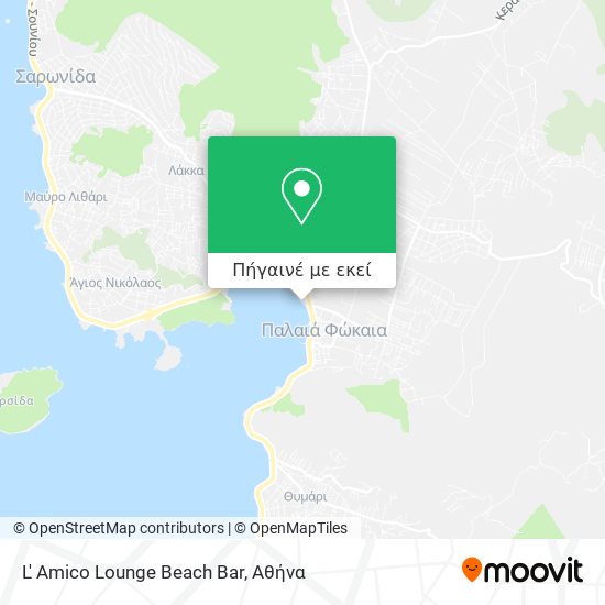 L' Amico Lounge Beach Bar χάρτης