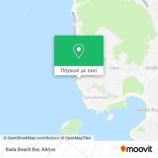 Baila Beach Bar χάρτης