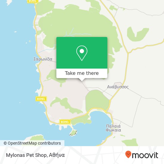 Mylonas Pet Shop χάρτης