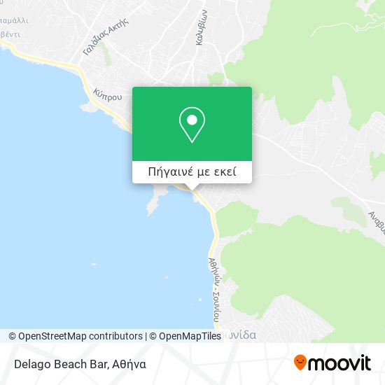 Delago Beach Bar χάρτης