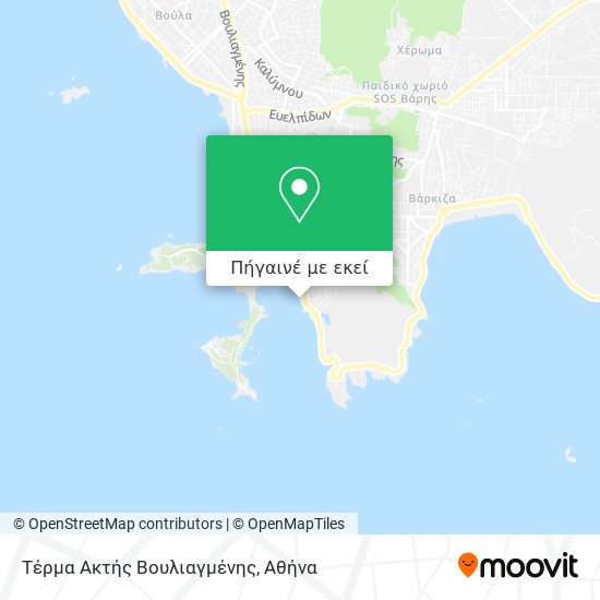 Τέρμα Ακτής Βουλιαγμένης χάρτης