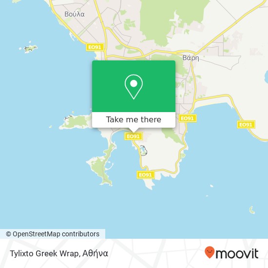 Tylixto Greek Wrap χάρτης