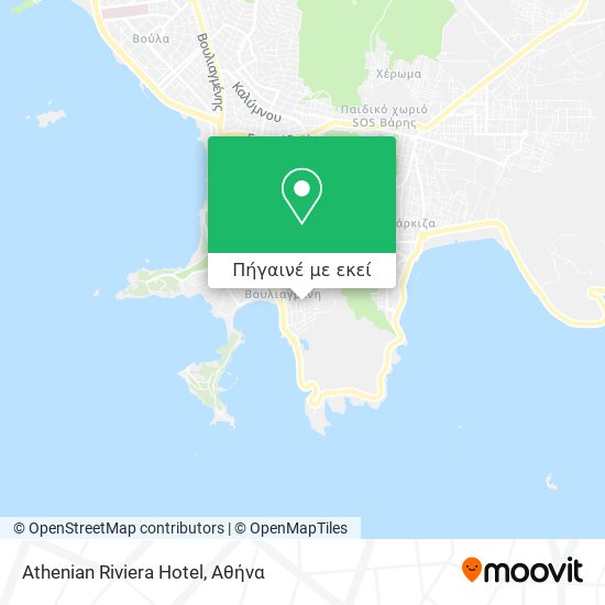 Athenian Riviera Hotel χάρτης