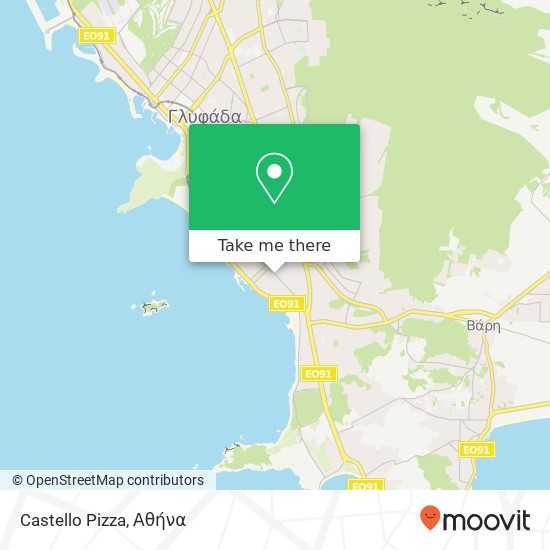 Castello Pizza χάρτης