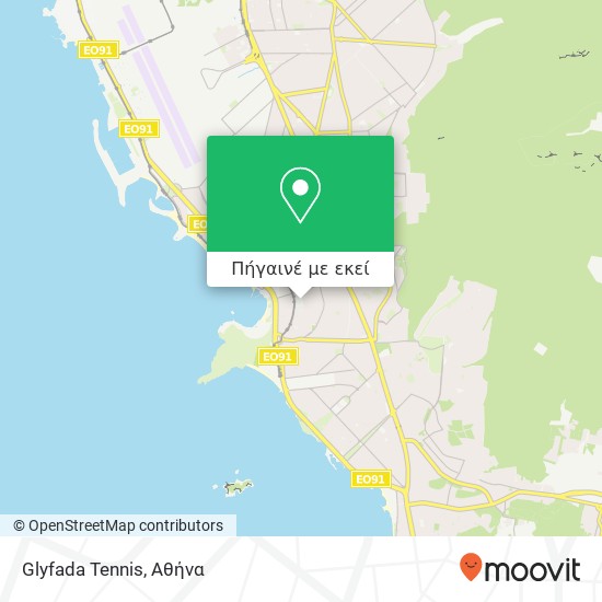 Glyfada Tennis χάρτης