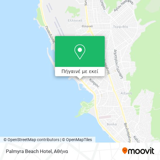 Palmyra Beach Hotel χάρτης