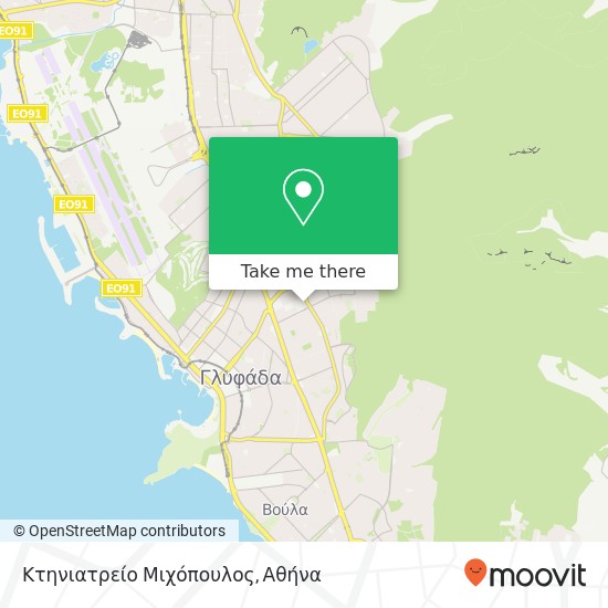 Κτηνιατρείο Μιχόπουλος χάρτης