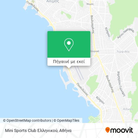 Mini Sports Club Ελληνικού χάρτης