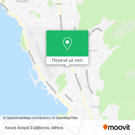 Λαική Αγορά Σαββάτου χάρτης